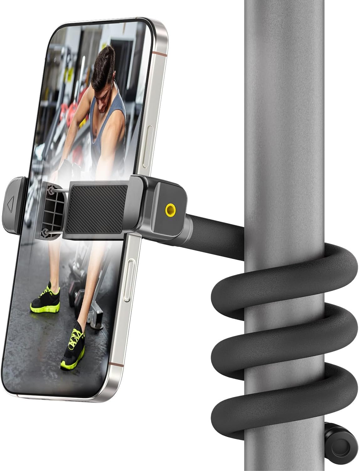 Uogw Phone Holder for Treadmill,Stroller,Bike,Golf Cart,Shopping Cart,20inch Gooseneck Long Arm Phone Mount,Adjustable and Portable Flexible Phone Holder,Compatible with 3.5~7.5″ iPhone/Smartphone Uogw Phone Holder for Treadmill,Stroller,Bike,Golf Cart,Shopping Cart,20inch Gooseneck Long Arm Phone Mount,Adjustable and Portable Flexible Phone Holder,Compatible with 3.5~7.5″ iPhone/Smartphone