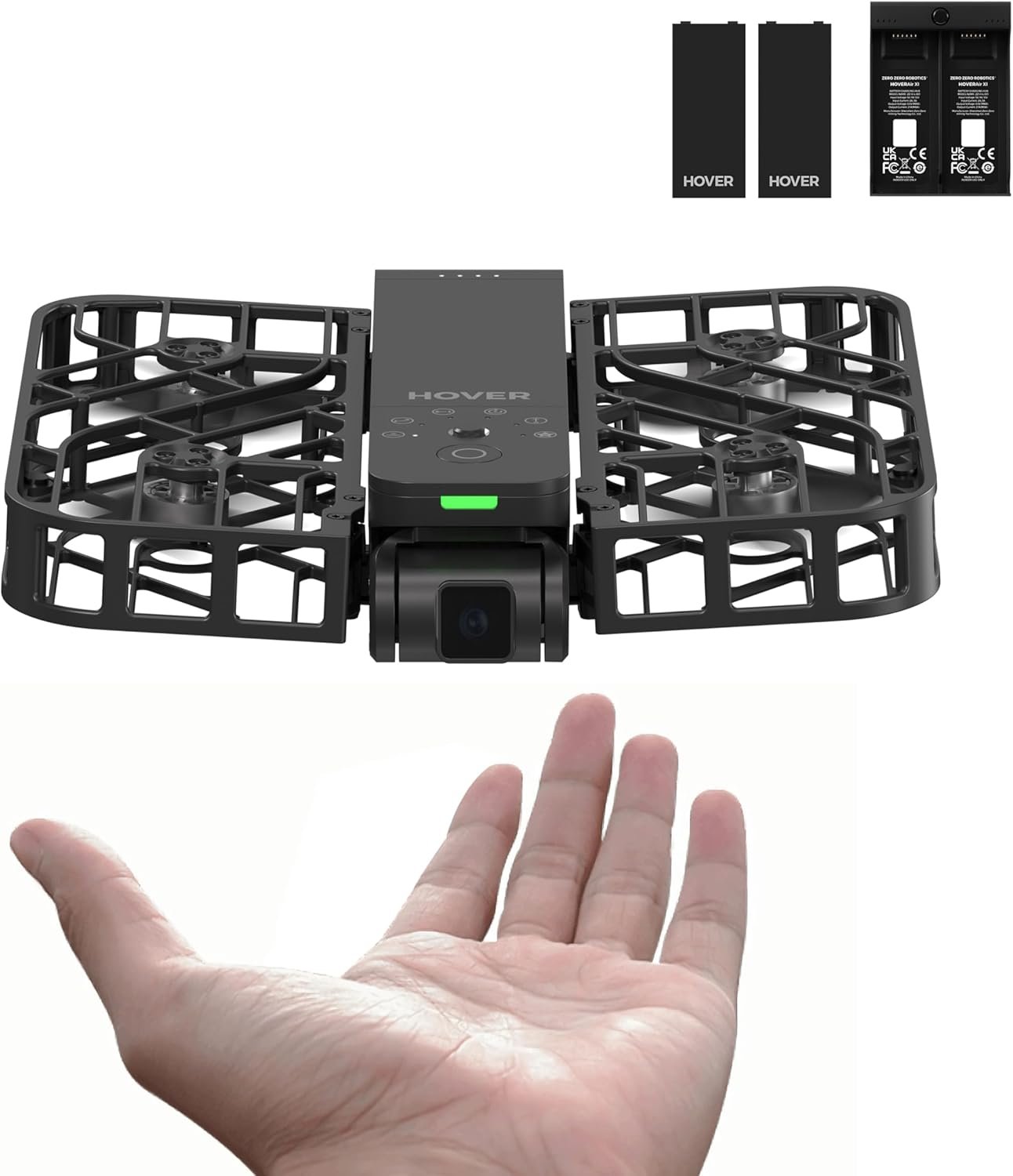 X1 Self-Flying Camera, Pocket-Sized Drone HDR Video Capture, Palm Takeoff, Intelligent Flight Paths, Follow-Me Mode, Foldable Action Camera with Hands-Free Control Black (Combo Plus) X1 Self-Flying Camera, Pocket-Sized Drone HDR Video Capture, Palm Takeoff, Intelligent Flight Paths, Follow-Me Mode, Foldable Action Camera with Hands-Free Control Black (Combo Plus)