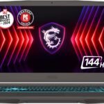 MSI Thin 15 15.6” 144Hz FHD Gaming Laptop: Intel Core i7-13620H, NVIDIA Geforce RTX 4050, 16GB DDR4, 512GB NVMe SSD, WiFi 6E, Win 11: Black B13VE-2678US