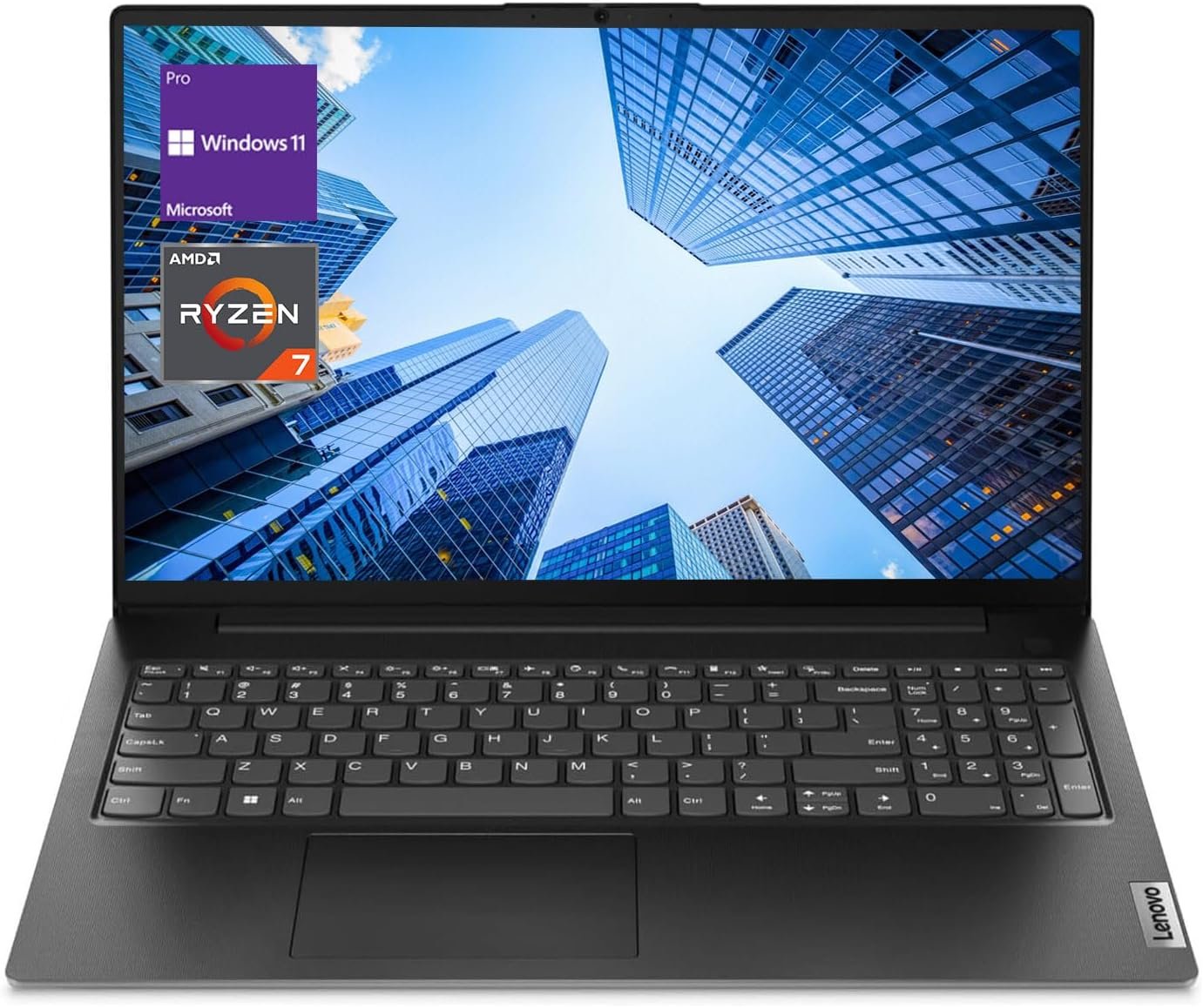 Lenovo V-Series V15 Business Laptop, 15.6″ FHD Display, AMD Ryzen 7 7730U, 16GB RAM, 512GB SSD, Numeric Keypad, HDMI, RJ45, Webcam, Wi-Fi, Windows 11 Pro, Black Lenovo V-Series V15 Business Laptop, 15.6″ FHD Display, AMD Ryzen 7 7730U, 16GB RAM, 512GB SSD, Numeric Keypad, HDMI, RJ45, Webcam, Wi-Fi, Windows 11 Pro, Black