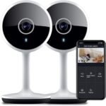 Geeni Vivid 2 Pack Indoor Smart Security Cameras, 1080p HD Wi Fi Surveillance, Motion Detection, Night Vision, Two Way Audio, Works with Alexa & Google, Cloud & Local Storage