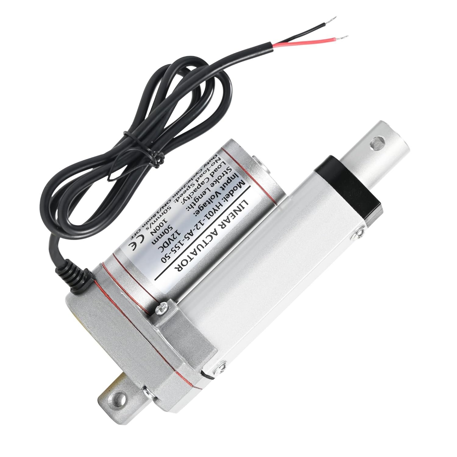 2inch Linear Actuator, DC 12V 50mm Stroke100N 22LBF Linear Actuator for Smart Home Automation, Robotics, Adjustable Desks, Automatic Door Opening and Automotive Applications