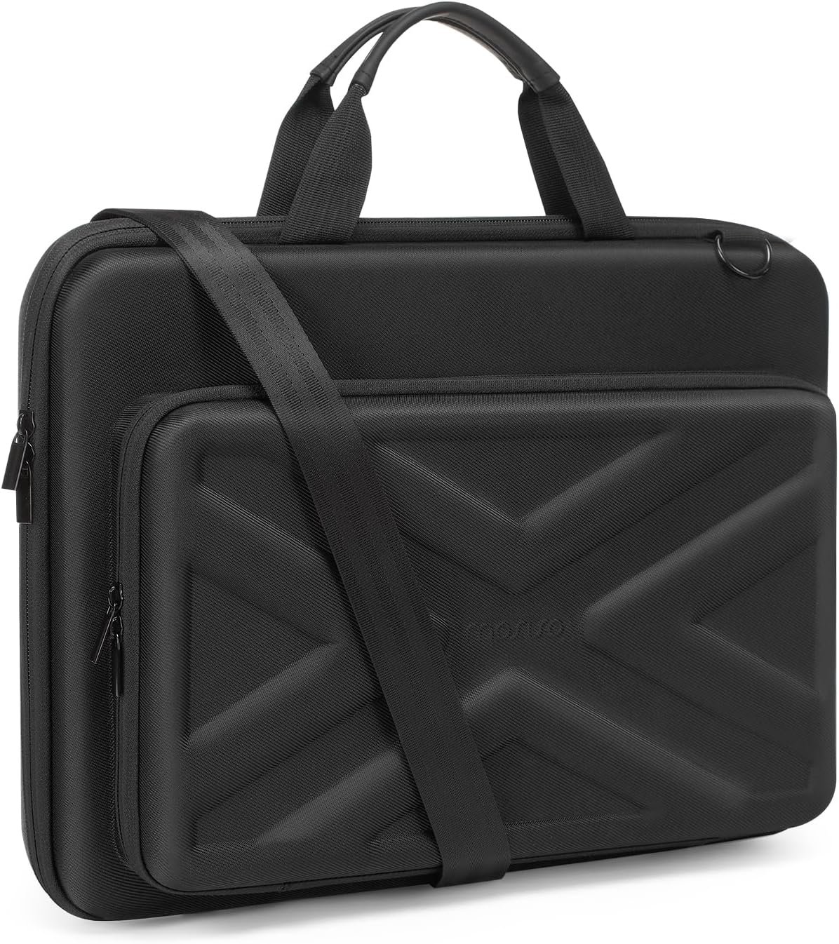 MOSISO Hard Shell Laptop Case for Men Women,15-15.6 inch Computer Bag Compatible with MacBook, HP, Dell, Lenovo, Asus, Notebook,16 inch Laptop Bag with Front Pocket & Shoulder Strap, Black MOSISO Hard Shell Laptop Case for Men Women,15-15.6 inch Computer Bag Compatible with MacBook, HP, Dell, Lenovo, Asus, Notebook,16 inch Laptop Bag with Front Pocket & Shoulder Strap, Black