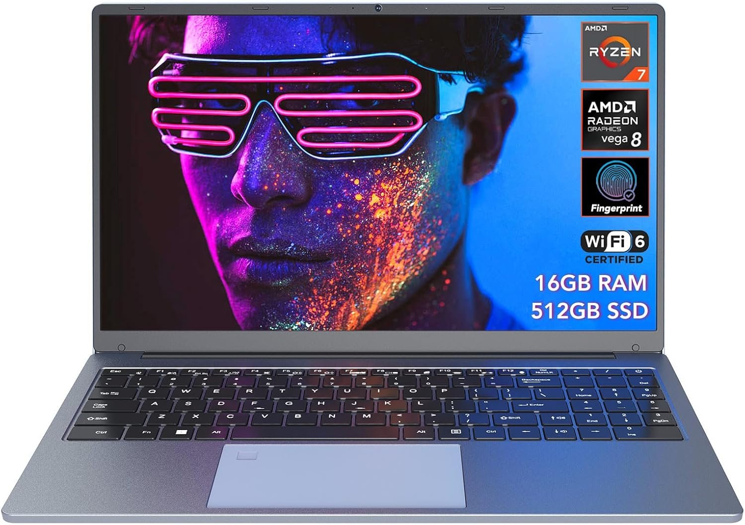 VigoBook G7 Laptop Computer, 15.6-Inch Ryzen 7 5700U(8C/16T) Laptop, 16GB RAM 512GB SSD, Support WiFi 6 & Fingerprint, 58Wh Smart Battery, Grey VigoBook G7 Laptop Computer, 15.6-Inch Ryzen 7 5700U(8C/16T) Laptop, 16GB RAM 512GB SSD, Support WiFi 6 & Fingerprint, 58Wh Smart Battery, Grey