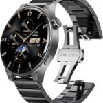 TOZO AMOLED S5 Smart Watch (Answer/Make Calls), 1.43″ HD Screen for Men Women 100+ Sport Modes Fitness Watchs with Sleep Monitor, IP68 Waterproof, Stainless Steel Band