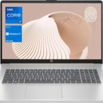 HP Essential Daily Traditional Laptop, 17.3″ FHD Display, Intel Core i7-1355U, 32GB RAM, 1TB SSD, Fingerprint Reader, Backlit Keyboard, Numeric Keypad, Webcam, HDMI, Wi-Fi 6, Windows 11 Home, Rose