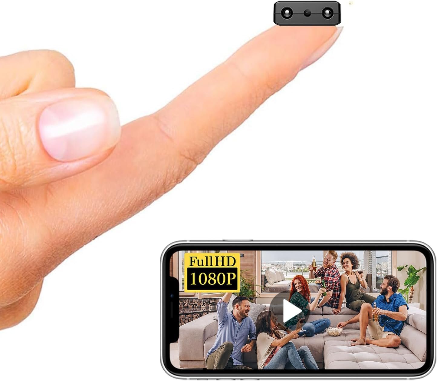 Smallest Wireless WiFi IP Camera,HD1080P Spy Camera,Portable Camera,Portable Video Recording Live Feed,Baby Monitor with Night Vision,Motion Detection,Cloud Storage for Security with iOS Android APP Smallest Wireless WiFi IP Camera,HD1080P Spy Camera,Portable Camera,Portable Video Recording Live Feed,Baby Monitor with Night Vision,Motion Detection,Cloud Storage for Security with iOS Android APP