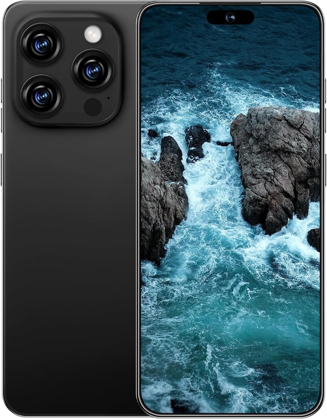 I16 PROMAX 5G Cell Phone,Smartphone Unlocked Cell Phone 8GB+256GB/6.99″ Display/68MP+108MP Camera/7000 mAh Battery Super Endurance, Dual SIM Card/Face Unlock/GPS (Black) I16 PROMAX 5G Cell Phone,Smartphone Unlocked Cell Phone 8GB+256GB/6.99″ Display/68MP+108MP Camera/7000 mAh Battery Super Endurance, Dual SIM Card/Face Unlock/GPS (Black)