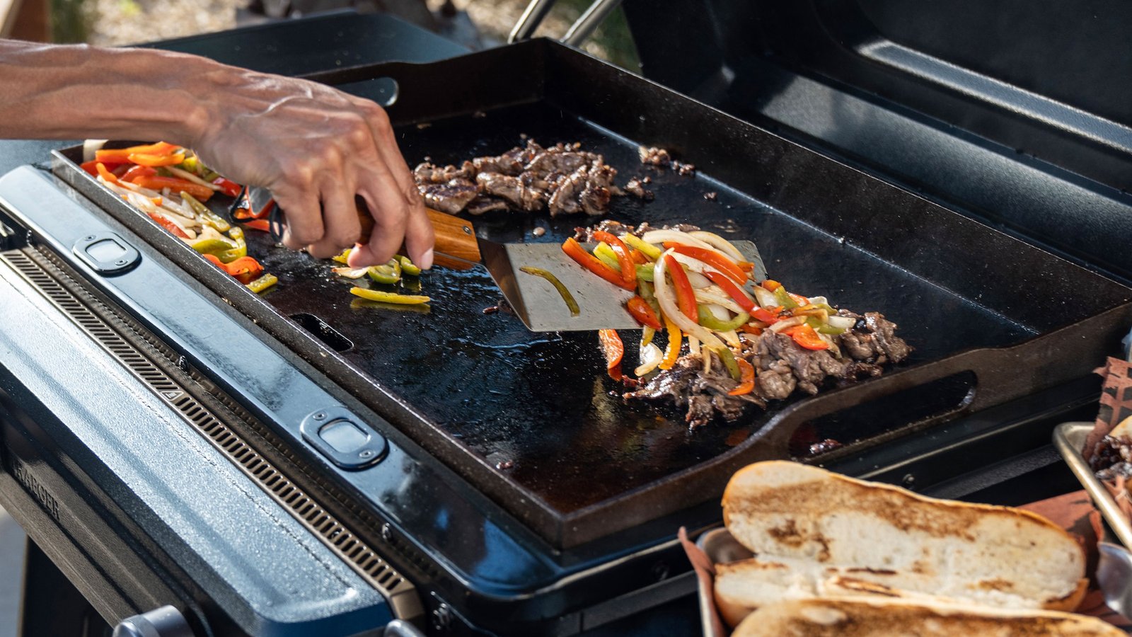 Traeger built a smaller Flatrock griddle for smaller outdoor spaces