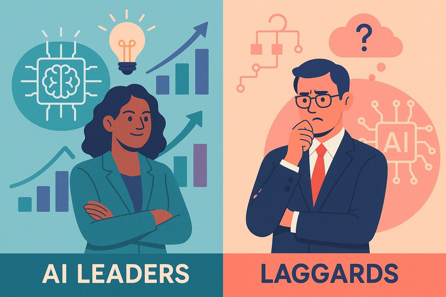 AI Leaders vs. Laggards: Key Differences Revealed AI Leaders vs. Laggards: Key Differences Revealed