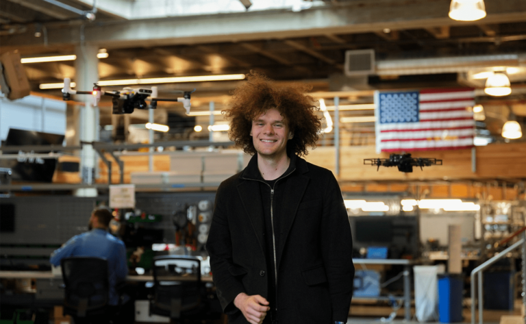 A 25-year-old police drone founder just raised M led by Index