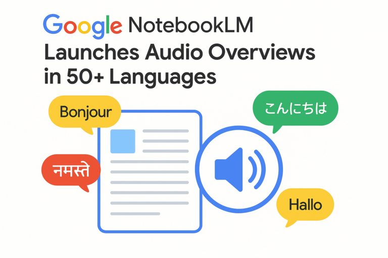 Google NotebookLM Launches Audio Overviews in 50+ Languages, Expanding Global Accessibility for AI Summarization