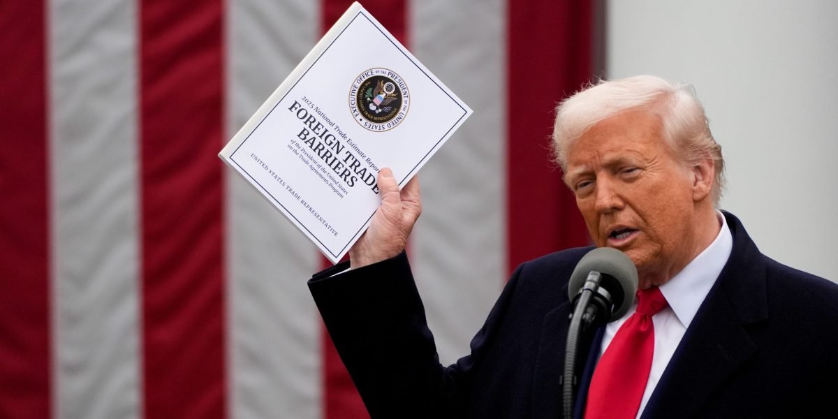Trump’s tariff formula used the wrong value in its calculations, conservative think tank says. ‘This whole thing was rigged.’ Trump’s tariff formula used the wrong value in its calculations, conservative think tank says. ‘This whole thing was rigged.’