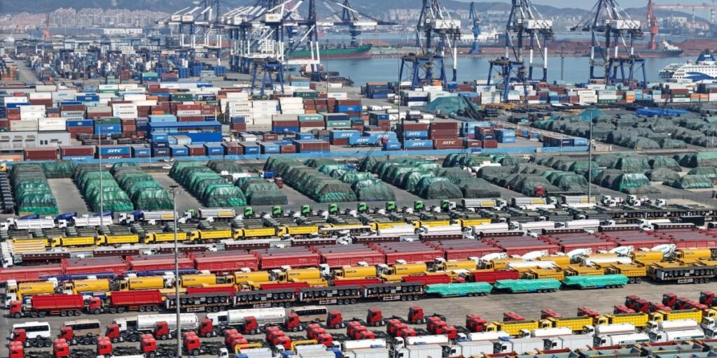 China’s exports jumped 12.4% in March as companies rushed to get stuff into the U.S. ahead of Trump’s tariffs