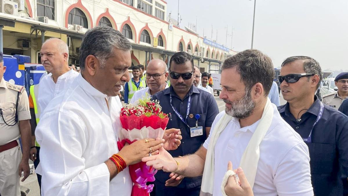 Rahul Gandhi joins Congress padyatra in Bihar’s Begusarai