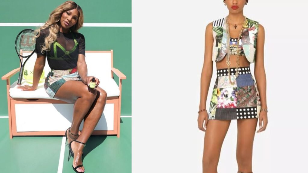 Serena Williams Wore a Multicolor Dolce & Gabbana Skirt to the WYN Beauty by Serena Williams Pop-up