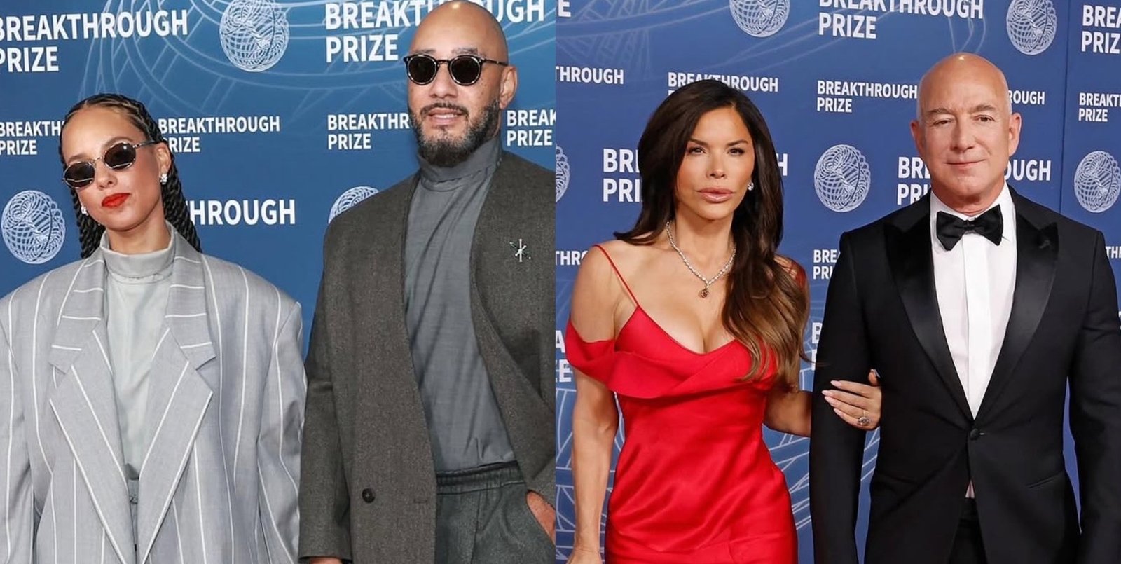 On the Scene: The Breakthrough Prize Featuring Alicia Keys & Swizz Beatz in Fear of God Suits, Lizzo in Wine Robert Wun, Lauren Sanchez in Red John Galliano, and more!