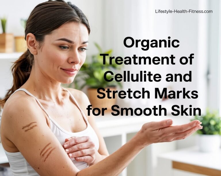 Organic treatment of cellulite and stretch marks for smooth skin