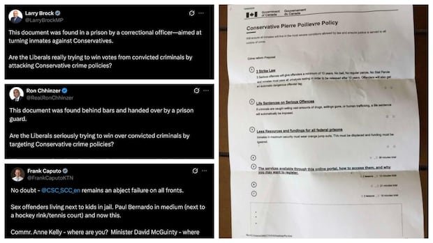 Conservatives say a suspicious document was made to sway prisoners against them. We looked into it Conservatives say a suspicious document was made to sway prisoners against them. We looked into it