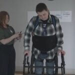 How a device called an exoskeleton is helping one N.B. man get back on his feet