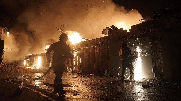 Russian missiles and drones target Kyiv in biggest attack in months