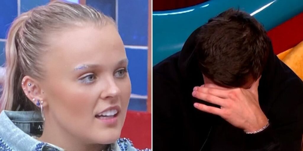 JoJo Siwa brutally shuts down Chris Hughes’ ‘girlfriend’ comment as star scrambles during ITV CBB decision
