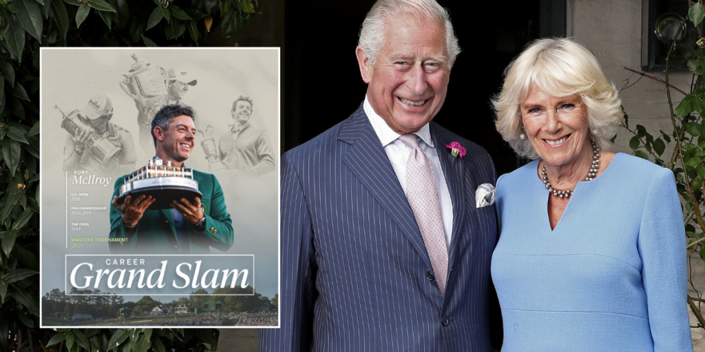 King Charles and Queen Camilla congratulate Rory McIlroy on historic US Masters win