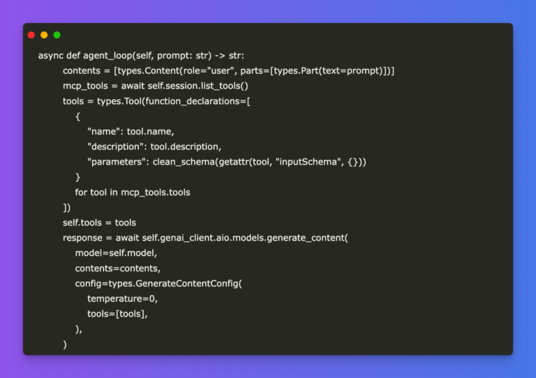 How to Create a Custom Model Context Protocol (MCP) Client Using Gemini