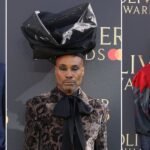 Billy Porter dons flamboyant hat as they lead arrivals