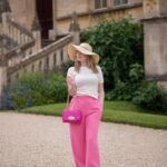 Pink Wide Leg Trousers At Lacock Abbey – FORD LA FEMME