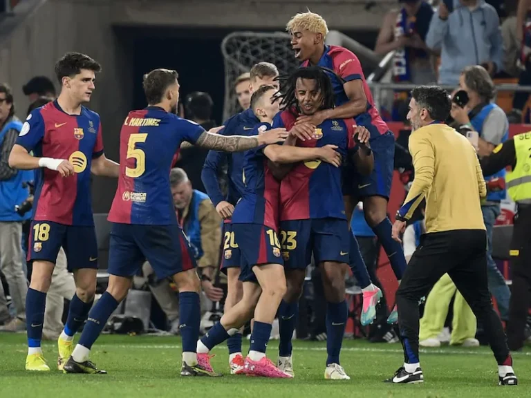 Kounde Scores Late As Barca Overcome Rea