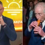 Hilarious moment GB News Breakfast ‘shows King how it’s done’ and play carrot recorders