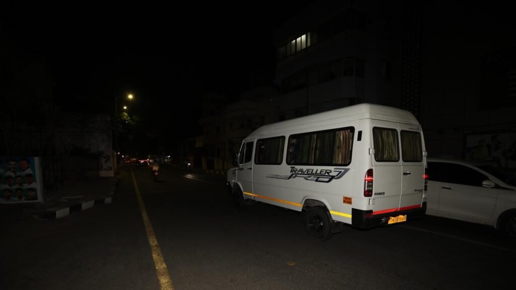 Two-way traffic being allowed on Santhome High Road at certain hours