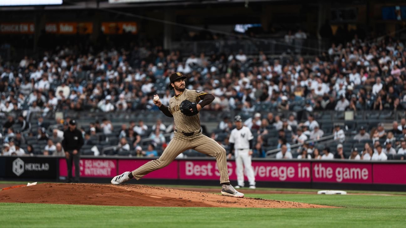 Padres’ Dylan Cease exits with forearm cramp after no-hit bid ends
