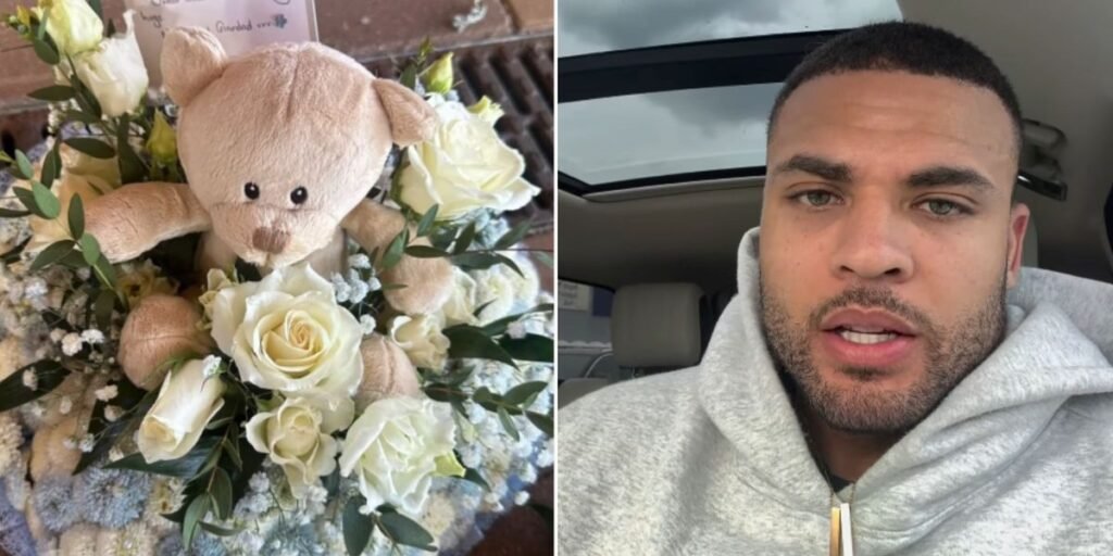 BBC Gladiators star Zack George, 34, holds funeral for baby son after death at 13 days as he makes heartbreaking speech