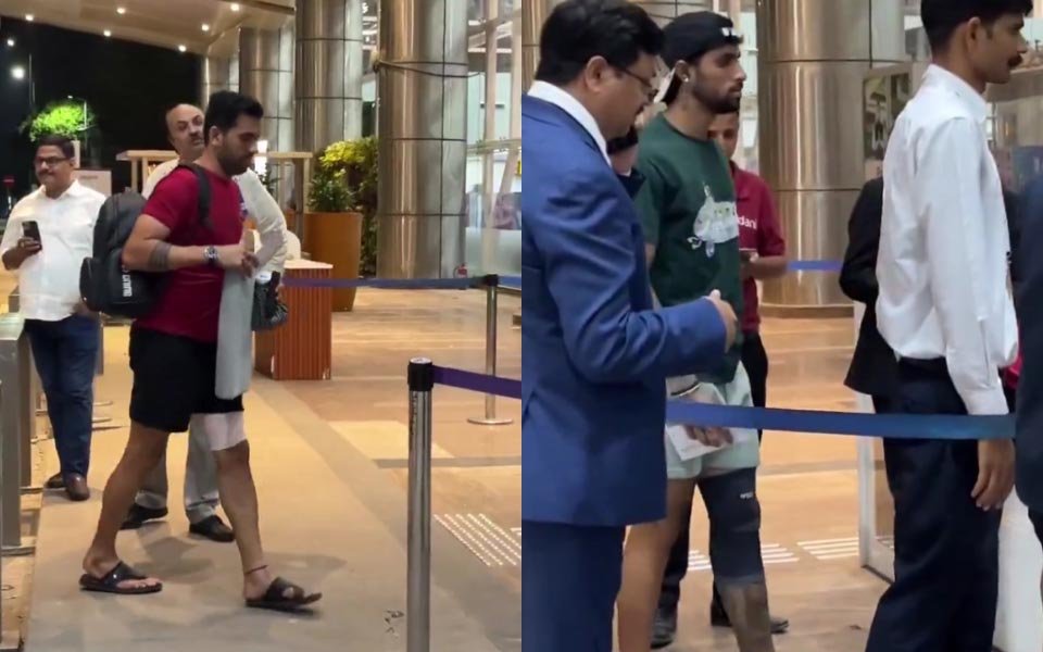 [WATCH] Tilak Varma, Deepak Chahar seen with strapping around their left thigh; injury concerns for Mumbai Indians?