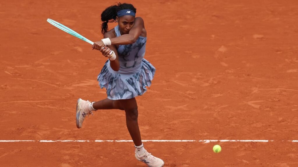 Gauff finds groove after forgetting rackets, Medvedev exits French Open