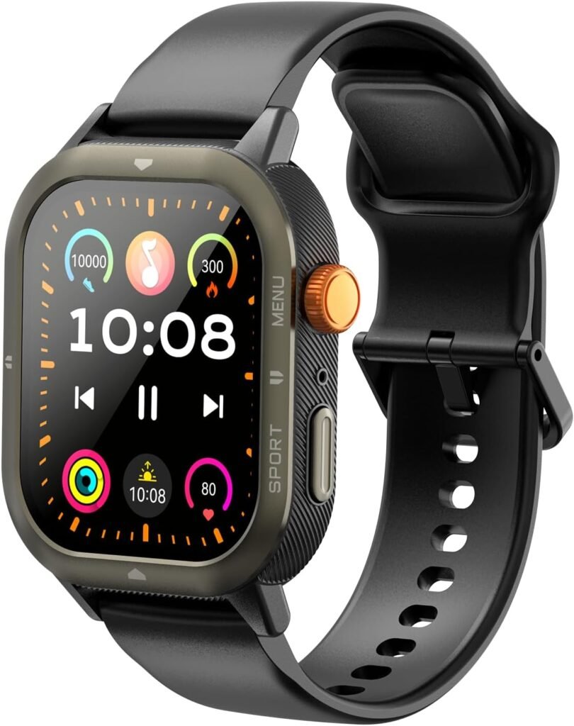 Smart Watches For Men & Women, 1.93″ HD Touchscreen，Health Monitoring Fitness Trackers, 110+ Sport Modes，IP68 Waterproof Smart Watch with Bluetooth Call and Voice Assistant for Android and iOS