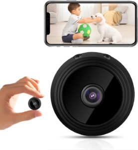 Mini Spy Camera Wireless -1080P Hidden Camera WiFi, Small Nanny Cam for Pet, Baby, Indoor, Car Camera for Surveillance with Motion Detection and Night Vision, App Control