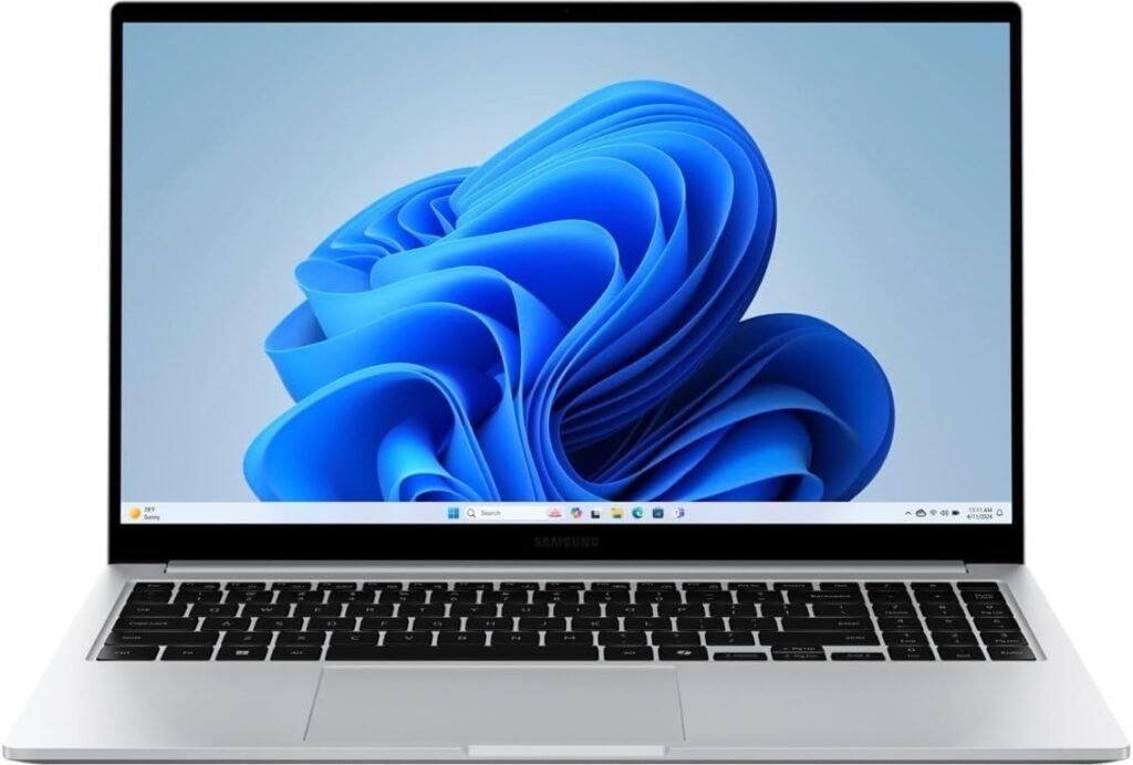 SAMSUNG 2024 Laptop | Galaxy-Book4 | 15.6″ 1920 x 1080 IPS | Intel Core 7 150U 10-Core | 16GB LPDDR4 | 512GB SSD | Windows 11 Home | Wi-Fi 6 – Bluetooth 5.1 – Backlit Keyboard – 720p Camera – Silver