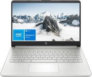HP Daily Laptop, 14″ HD Display, Intel Pentium Silver N5030, 16GB RAM, 1TB SSD, Webcam, HDMI, SD Card Reader, Wi-Fi, Windows 11 Home, Silver