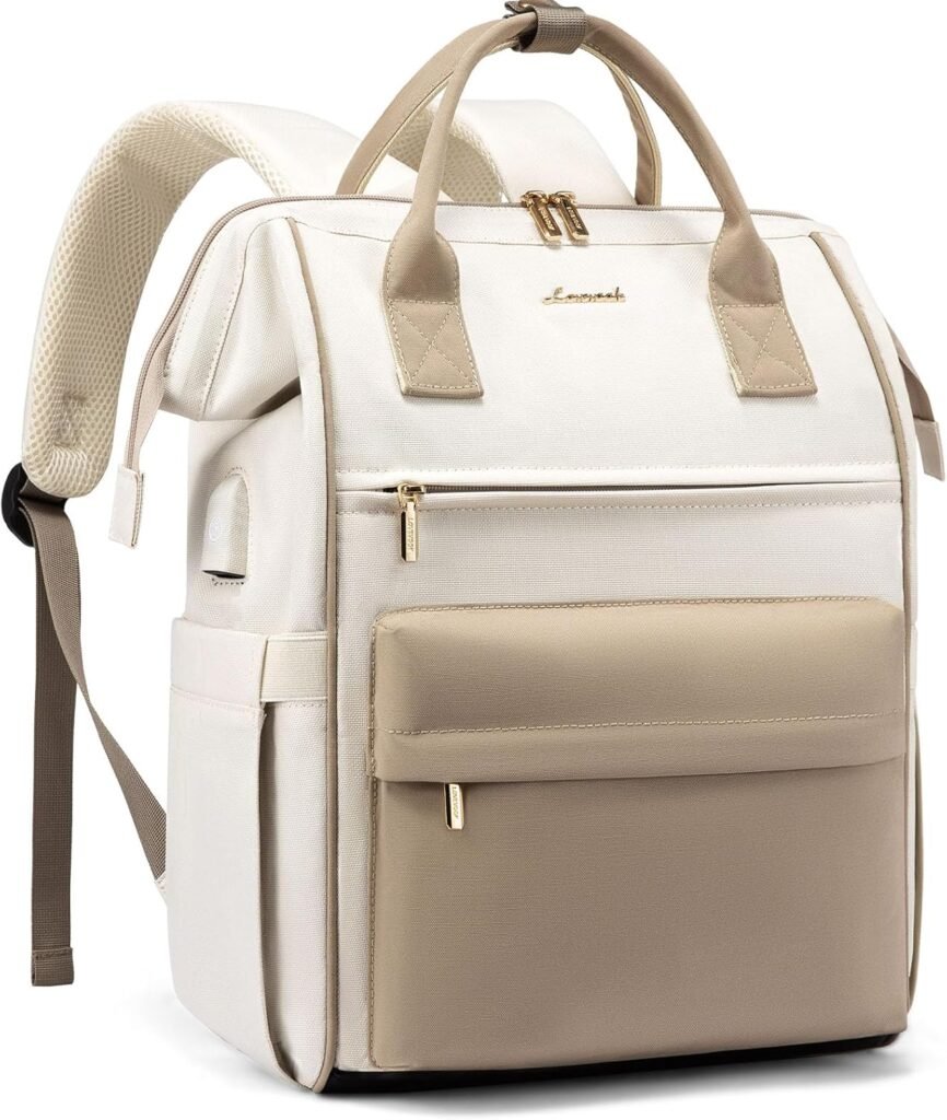 LOVEVOOK Laptop Backpack for Women Teacher Nurse Bag, 17 Inch Womens Work Bags, Waterproof Travel Backpack Purse, Business Computer Laptop Bag with USB Port