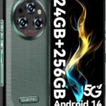 OUKITEL WP35 Rugged Phone 5G – 11000mAh Large Battery Android 14 Rugged Smartphone, 24GB RAM+256GB ROM/TF 2TB, 6.6″ FHD+ Corning Screen, IP68 Mobile Phone, 64MP+32MP Camera, NFC/BT5.2/T-Mobile, Green