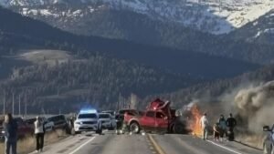 At least 7 people killed in tour van crash near Yellowstone National Park