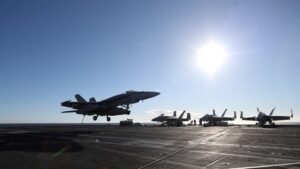 Again? A fighter jet falls off U.S. aircraft carrier, days after another fell off the same one