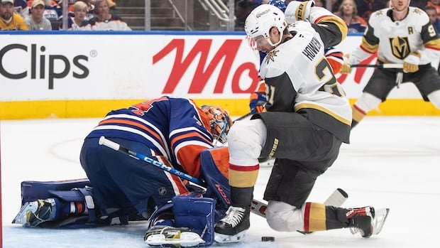 Stuart Skinner shuts out Las Vegas Golden Knights as Oilers push series to 3-1