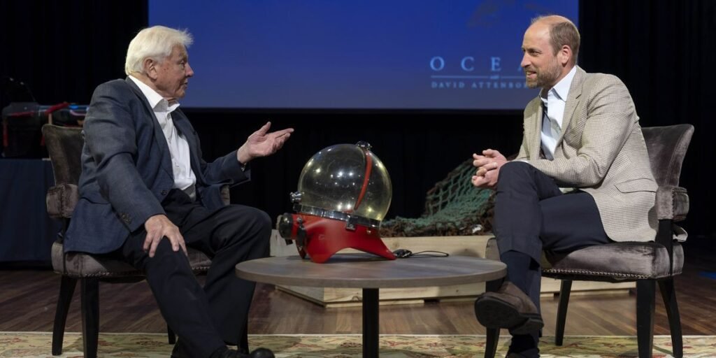 Prince William joins forces with Sir David Attenborough as Kensington Palace share message