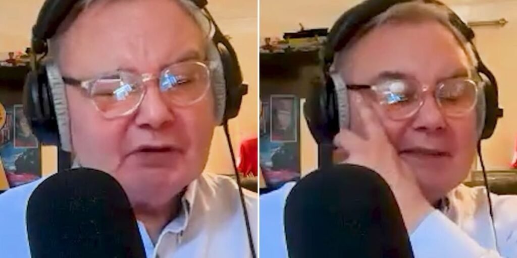 Eamonn Holmes breaks down in tears as he reflects on ‘beautiful love story’ from past: ‘A sucker for sentimentality’