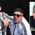 Kneecap lead chants of ‘f*** Keir Starmer’ as Irish rap trio perform at Glastonbury amid BBC’s refusal to broadcast set