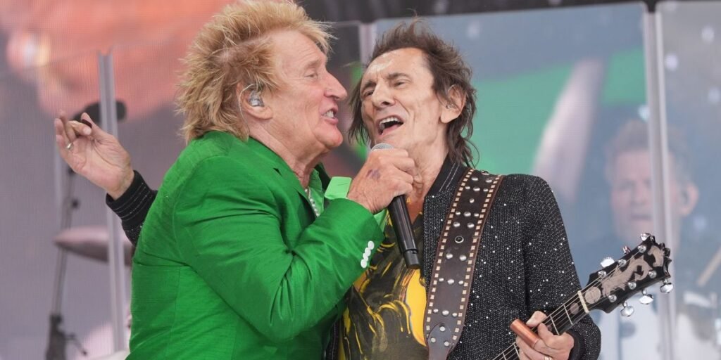 Ronnie Wood, 78, issues statement as he speaks out for first time after Sir Rod Stewart Glastonbury reunion